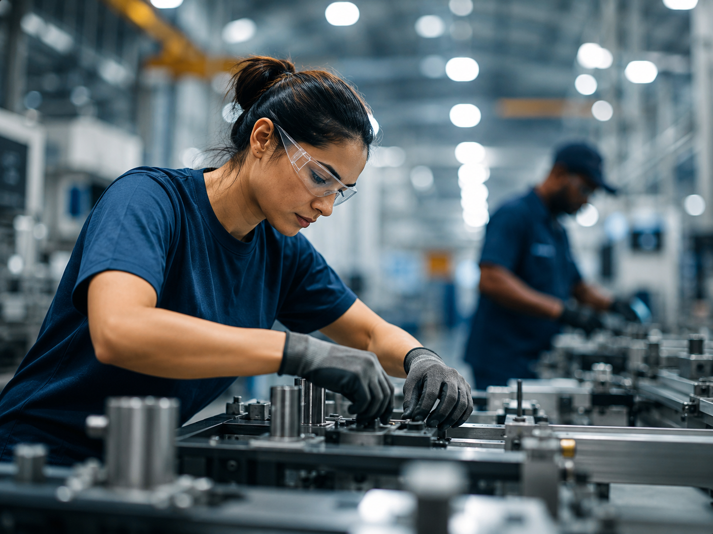 Job seekers exploring manufacturing opportunities in New England